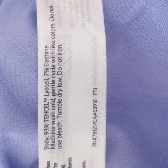 Eileen Fisher Women's Long Sleeve Lavender Tee Size Large - Picture 6 of 6